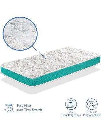Matelas bebe EKO BABY épaisseur 11 cm Noyau perforé et respirante