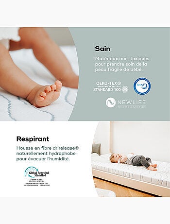 Matelas Bébé Ergonomique Cosy'Lite 70x140cm 'Babymoov'