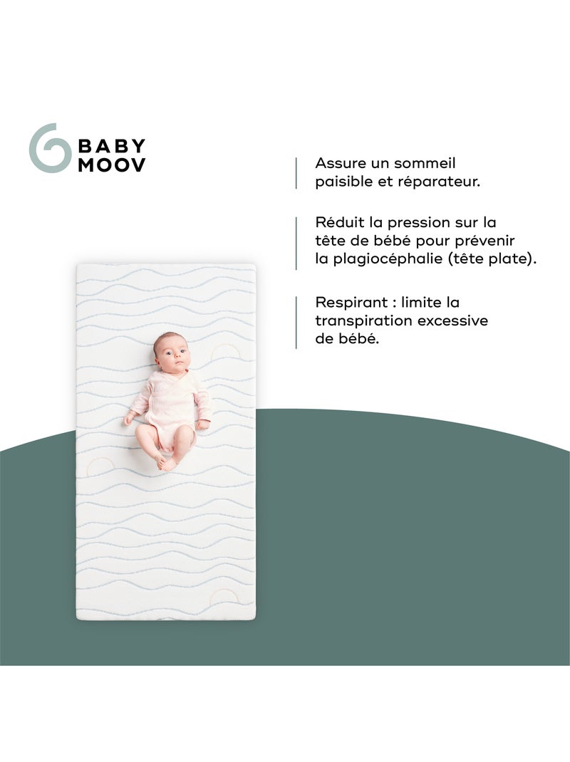 Matelas Bébé Ergonomique Cosy'Lite 70x140cm 'Babymoov' Blanc - Kiabi