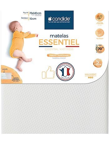 Matelas bébé Essentiel confort traditionnel déhoussable