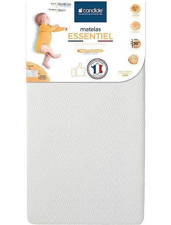 Matelas bébé Essentiel confort traditionnel déhoussable