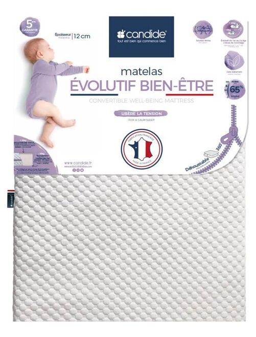 Matelas bébé Évolutif Bien-Être déhoussable 360° anti charge électromagnétique - Kiabi