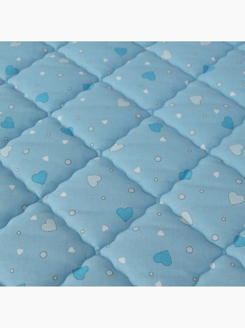 Matelas bébé hypoallergénique en mousse ferme, confort et sécurité Couleur - Bleu, - 60 x 120 cm Bleu azur - Kiabi