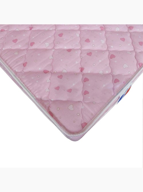 Matelas bébé hypoallergénique en mousse ferme, confort et sécurité Couleur - Rose, - 70 x 140 cm - Kiabi