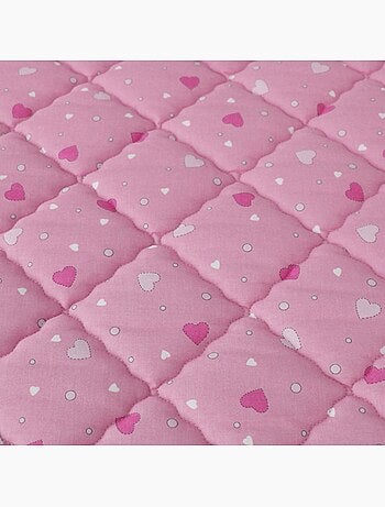 Matelas bébé hypoallergénique en mousse ferme, confort et sécurité Couleur - Rose