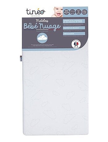 Matelas bébé Nuage sans traitement moelleux et confortable