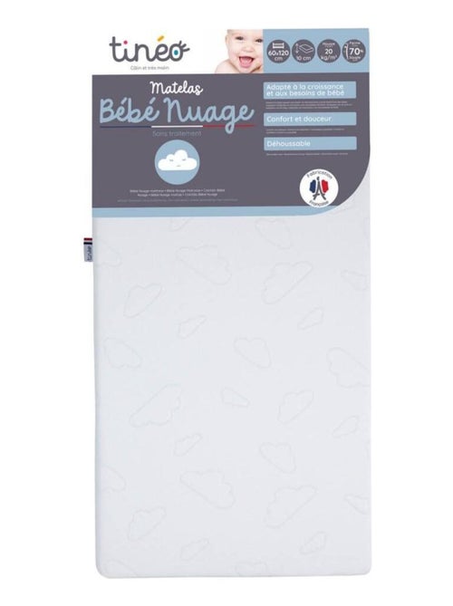 Matelas bébé Nuage sans traitement moelleux et confortable - Kiabi