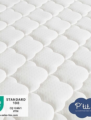 Matelas Bébé Parfait | 60x120x10 cm | Déhoussable | Réversible
