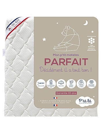 Matelas Bébé Parfait | Déhoussable | Réversible