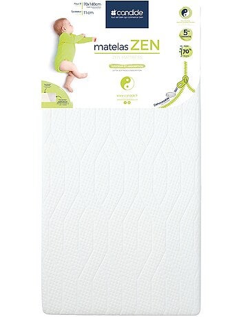 Matelas bébé peaux sensibles Zen déhoussable 360°