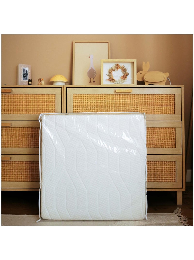 Matelas bébé peaux sensibles Zen pliant et déhoussable Blanc - Kiabi