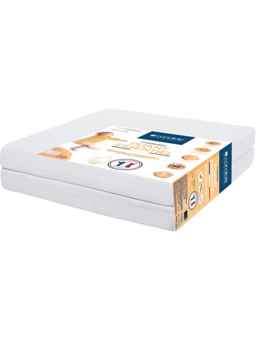 Matelas bébé pliant 2 parties 60x120cm Essentiel - Kiabi