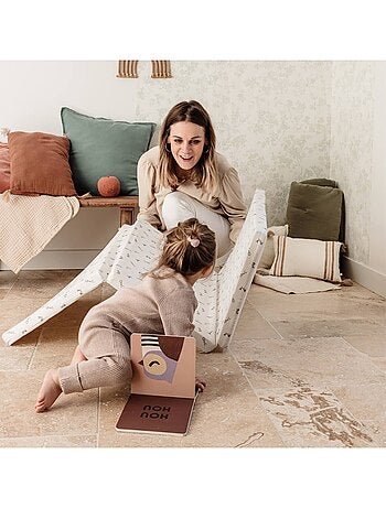Matelas bébé pliant 3 parties 60x120 cm - Lapins