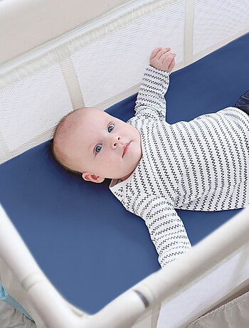 Matelas bébé pliant et déhoussable + sac de transport 'Roba'