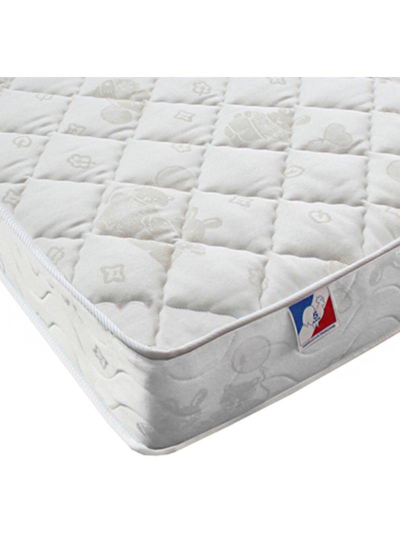 Matelas Bébé Ressorts aérés Fabriqué en France Blanc - Kiabi