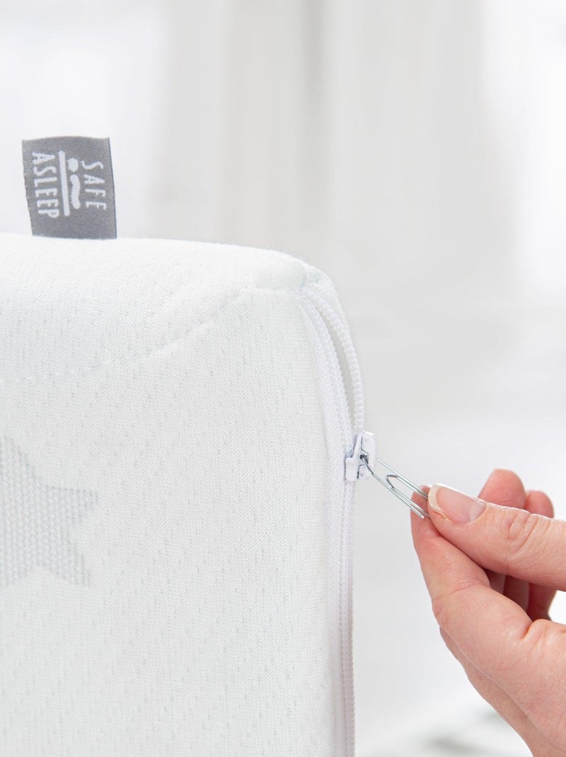 Matelas bébé roulé climatisé et déhoussable Safe asleep® ROBA Blanc - Kiabi
