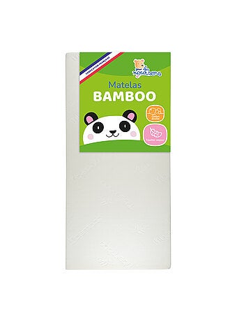 Matelas Bébé/Enfant Bamboo - 70x140 cm - Garantie 2 ans - Fabrication française