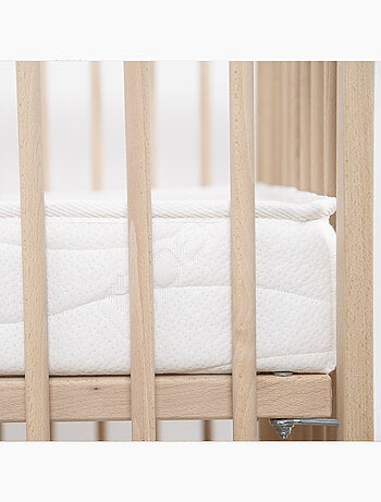 Matelas Bébé/Enfant Bamboo - 70x140 cm - Garantie 2 ans - Fabrication française