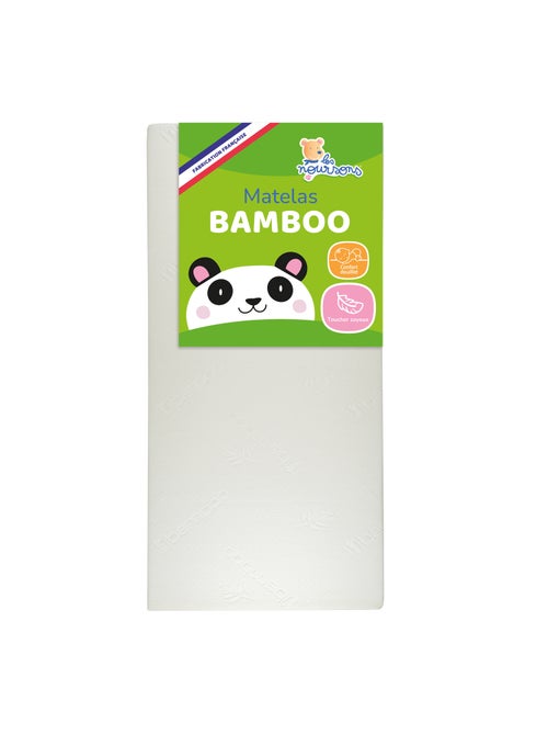 Matelas Bébé/Enfant Bamboo - 70x140 cm - Garantie 2 ans - Fabrication française - Kiabi