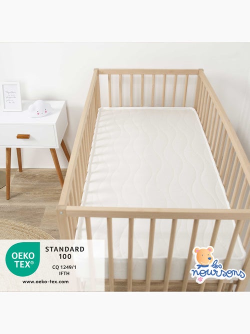 Matelas Bébé/Enfant Bamboo - 70x140 cm - Garantie 2 ans - Fabrication française - Kiabi