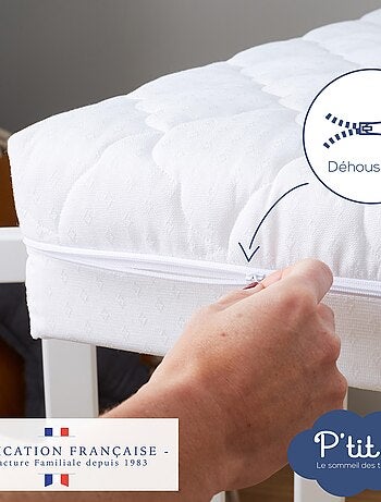 Matelas Bébé/Enfant Climatisé | 70x140 cm | Déhoussable | Réversible