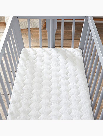 Matelas Berceau Bamboo - 80x40 cm | Viscose au Toucher Ultra Doux| Déhoussable | Oeko-Tex®