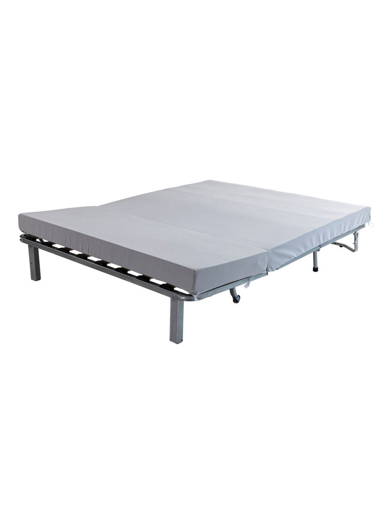 Matelas bz en mousse et latex 15 cm L'Accueillant Gris - Kiabi
