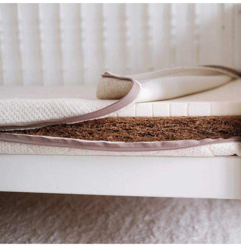 Matelas coco 60x120cm déhoussable à 360° Ecru - Kiabi