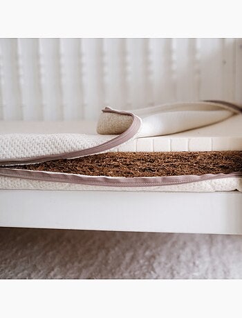Matelas coco 70x140cm déhoussable à 360°