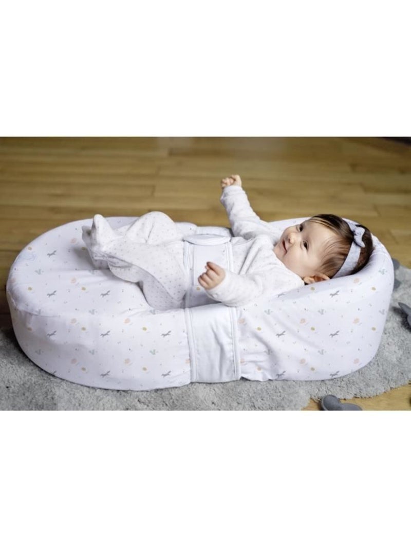 Matelas cocon ergonomique - red castle - cocoonababy - drap happy fox Blanc - Kiabi