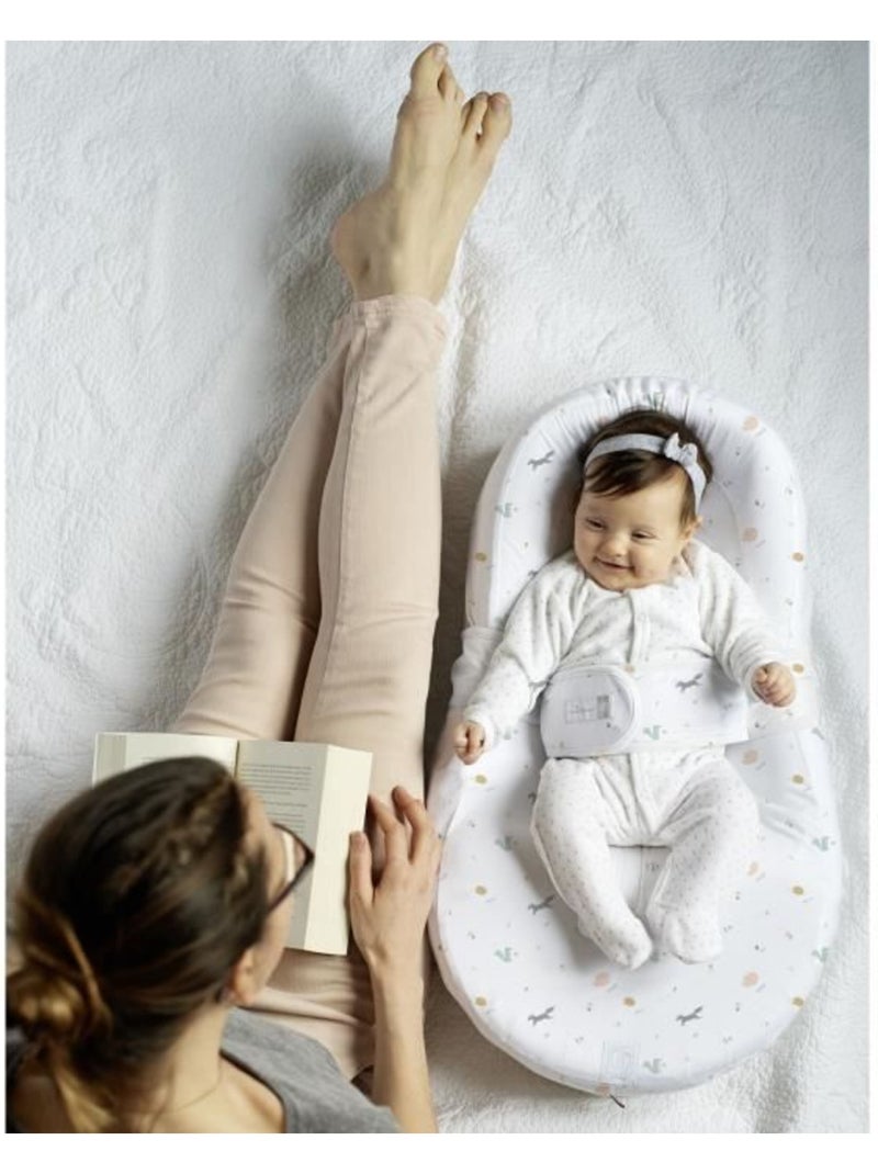 Matelas cocon ergonomique - red castle - cocoonababy - drap happy fox Blanc - Kiabi
