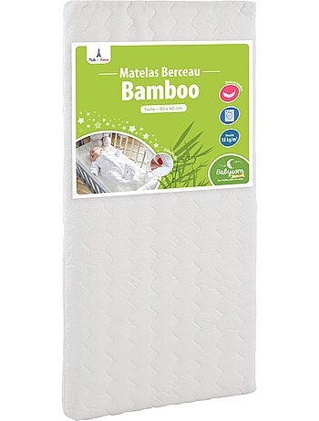 Matelas Cododo Bamboo | 90x40 cm | Berceau | Épaisseur 5 cm | Déhoussable