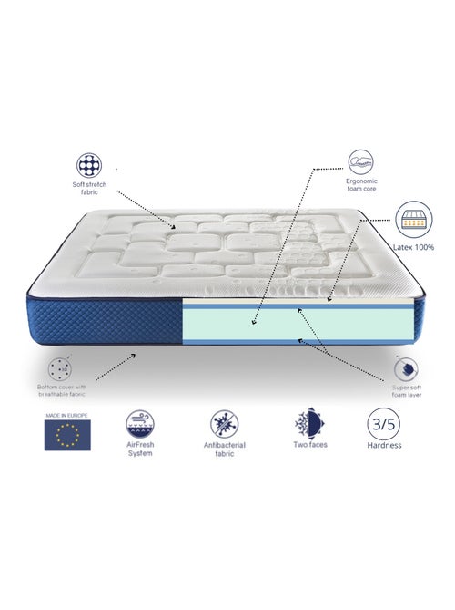 Matelas COLUMBATEX Épaisseur 25 CM Mousse HR et Látex,Ferme, 2 Face été/hiver - Kiabi
