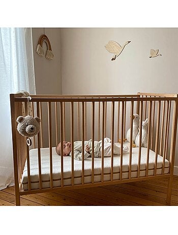 Matelas coton 60x120cm déhoussable à 360°