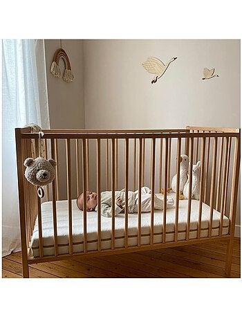 Matelas coton 70x140cm déhoussable à 360°