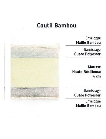 Matelas couffin Bambou