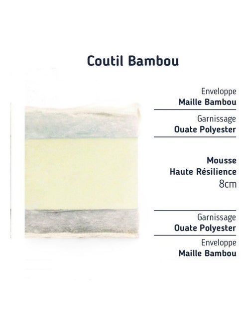 Matelas couffin bambou - Kiabi