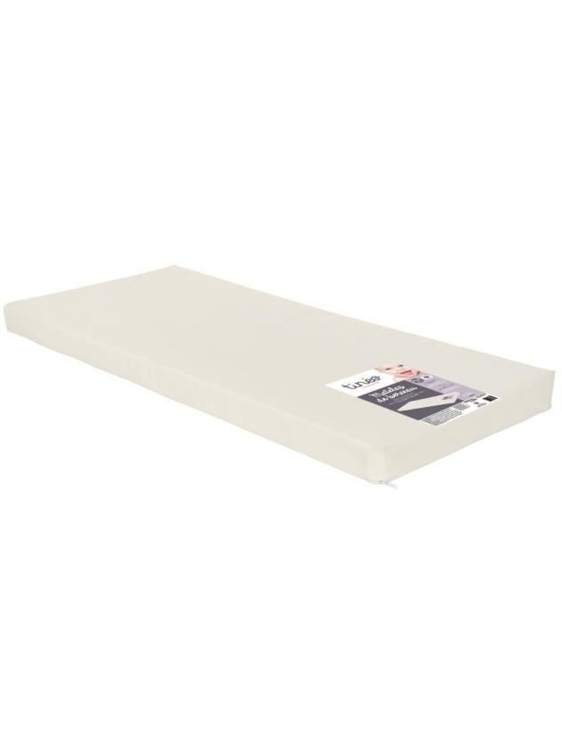 Matelas de berceau d?houssable sans traitement Blanc - Kiabi
