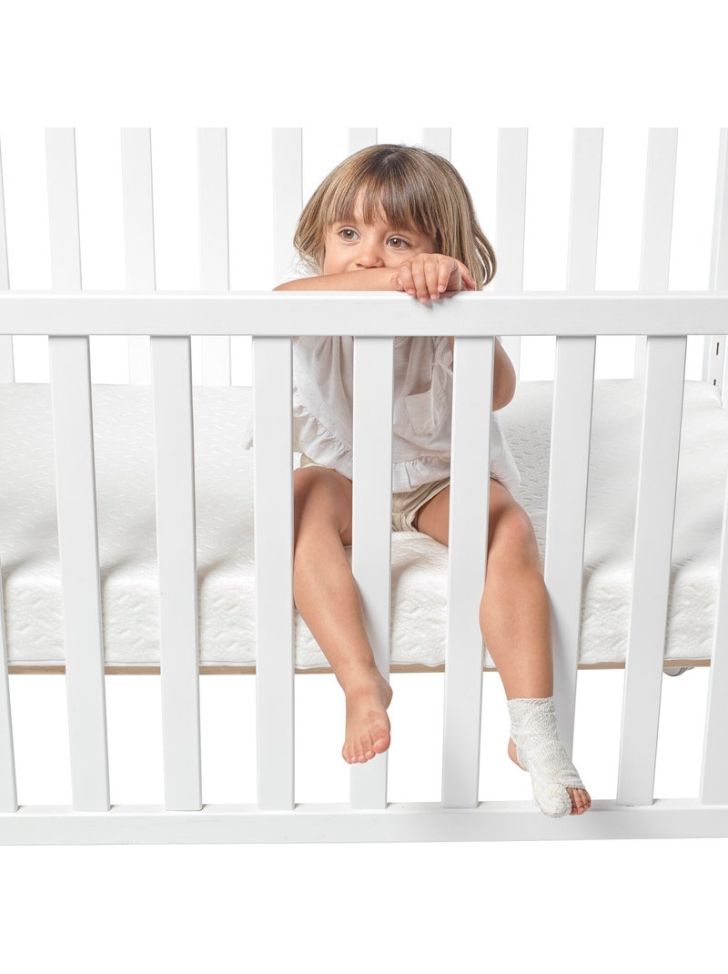 Matelas de berceau PIKOLIN Baby 10cm Antiallergique Blanc - Kiabi