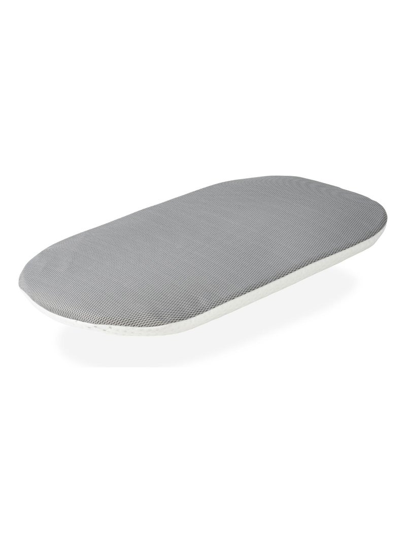 Matelas de Couffin Epaisseur 3 CM  + protège matrelas- Déhoussable, Blanc - Kiabi