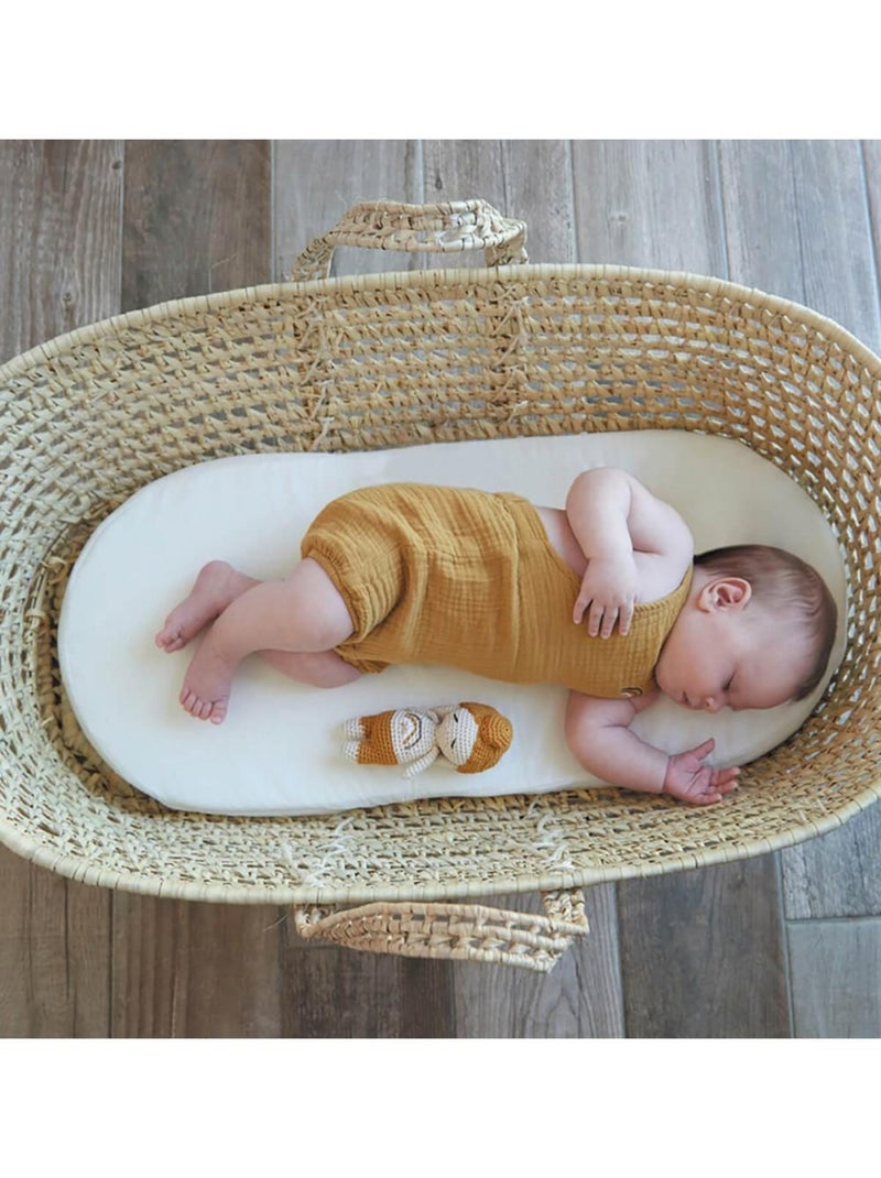 Matelas De Landau Déhoussable - 32 cm x 72 cm x 4 cm Blanc - Kiabi