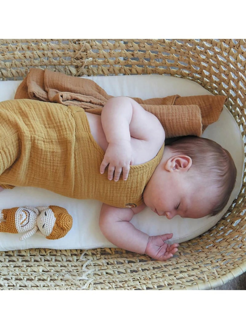 Matelas De Landau Déhoussable - 32 cm x 72 cm x 4 cm Blanc - Kiabi