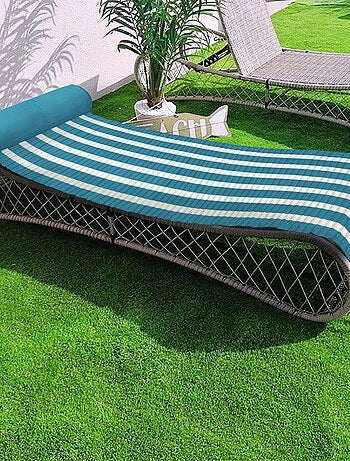 Matelas de plage Bleu 60x180 - Bahia Bleu Canard