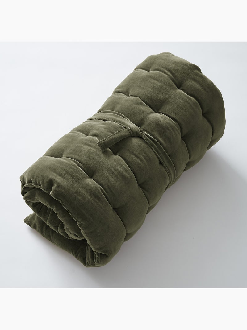 Matelas de sol - en velours de coton - Doux et moelleux - César Kaki - Kiabi