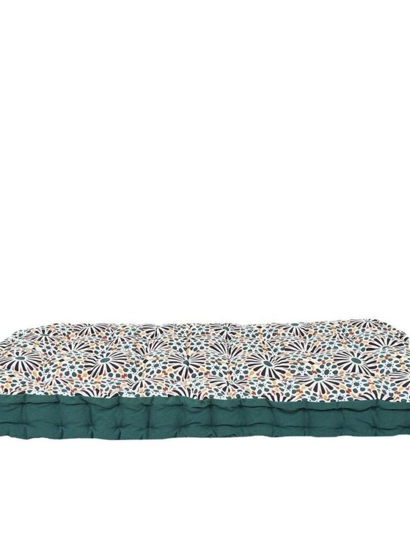 Matelas de sol 120x60 cm Patio vert coton Vert - Kiabi