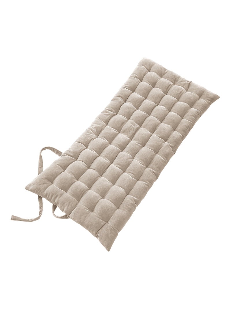 Matelas de sol 60 x 120 cm velours Cesar beige Beige - Kiabi