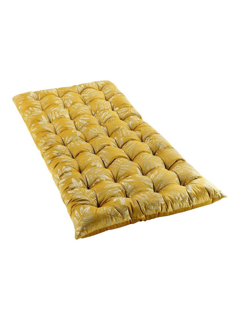 Matelas de sol 60x120 cm velours métallisé Adelor jaune Jaune - Kiabi
