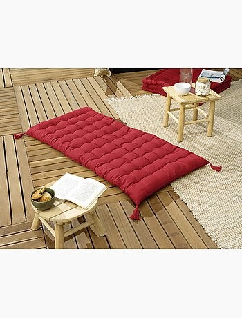 Matelas de sol avec pompons Kalas Cerise
