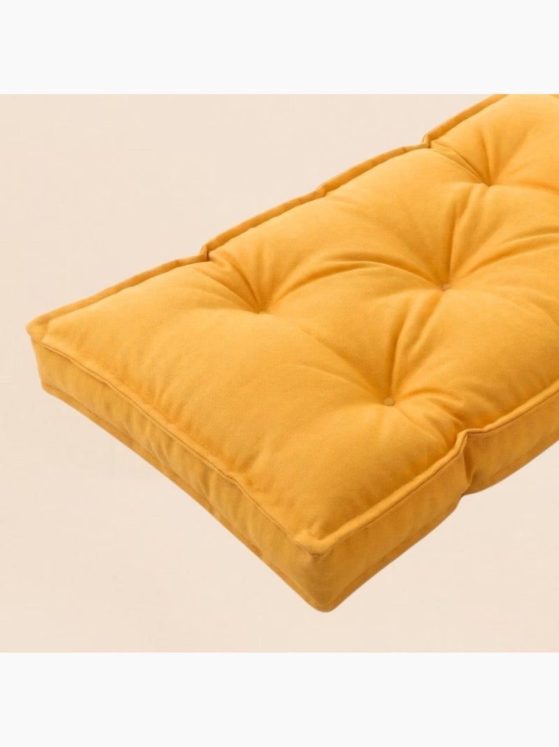 Matelas de sol déperlant uni 110x70cm Jaune - Kiabi