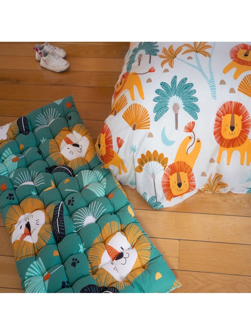 Matelas de sol enfant Lion - 100% coton 120 g/m² Vert - Kiabi